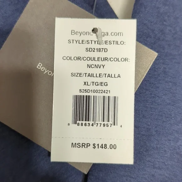 NEW Beyond Yoga Freefit Mens Full Zip Hoodie Navy Blue Size XL - Picture 4 of 6